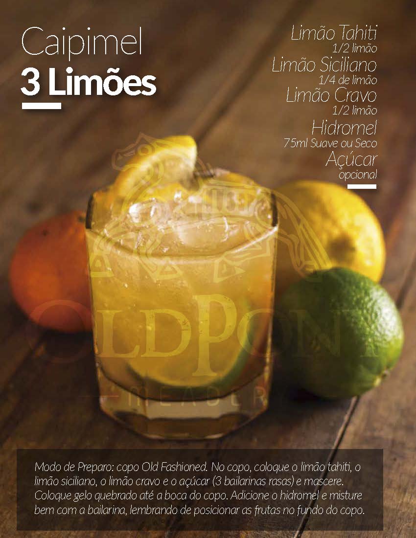 Caipirinha de Hidromel - 3 limões