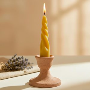 Vela Espiral Cera de Abelha 14cm