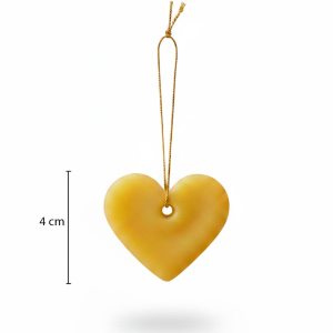 Enfeite de Natal em Cera de Abelha Coração