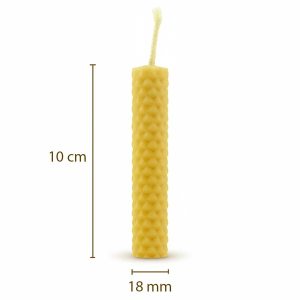Vela em Cera de Abelha Alveolada 10cm